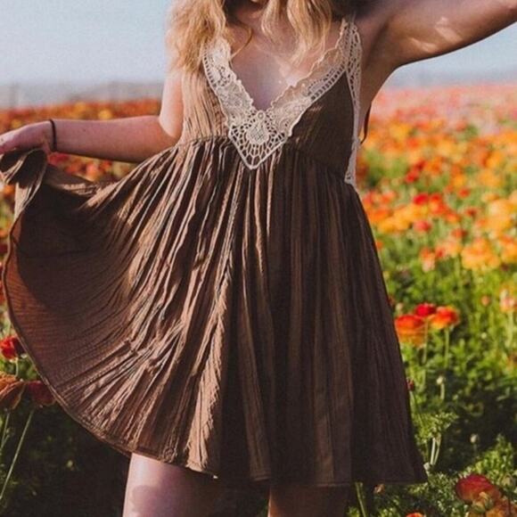 Free People X Revolve Breathless Mini Slip Dress Size Small - Picture 3 of 7